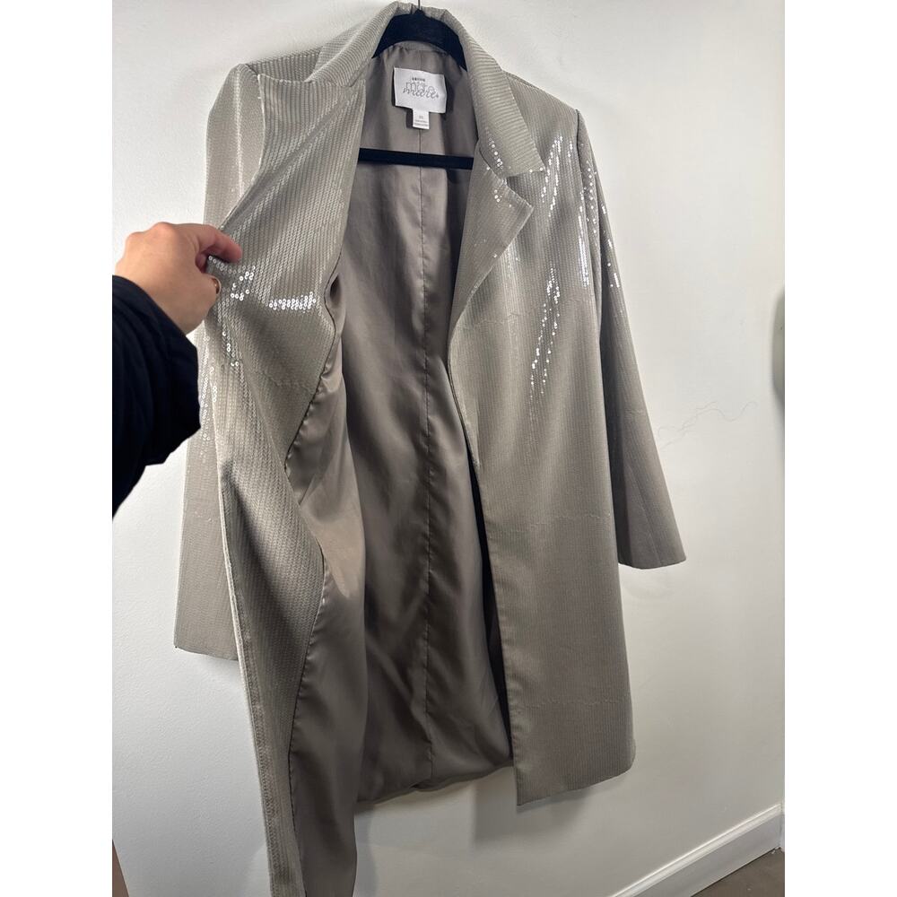 Mare Mare x Anthropologie Sequin Longline Blazer Jacket, XS - Picture 8 of 8